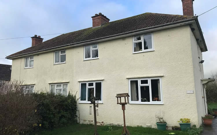 photo showing work completed for homes in sedgemoor